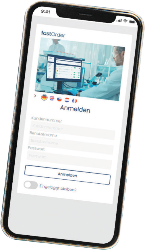 Handy mit App-Oberfläche